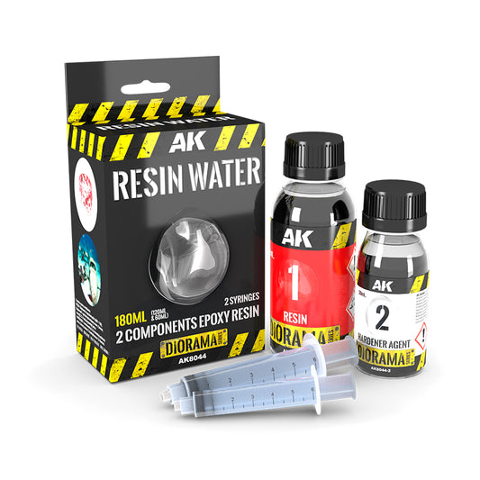 AK INTERACTIVE: RESIN WATER 2-COMPONENTS EPOXY RESIN - 180ML