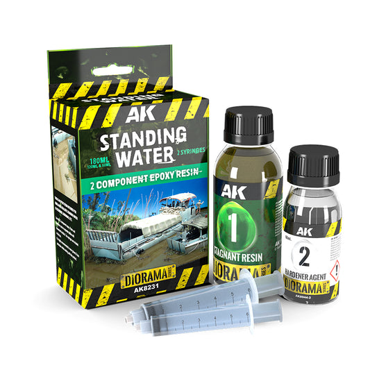 AK INTERACTIVE: RESIN STAGNANT WATER COMPONENTS EPOXY RESIN 180ML