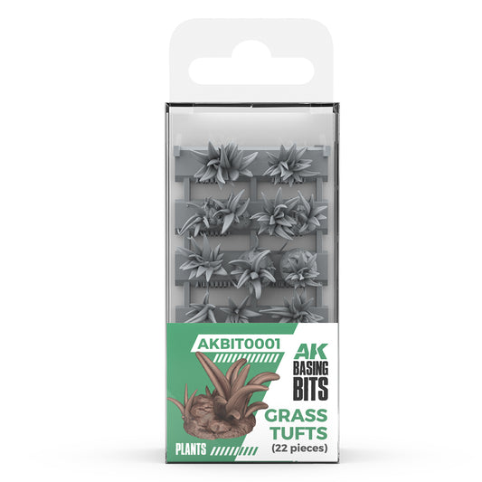 AK INTERACTIVE: GRASS TUFTS - BASING BITS 22 PCS