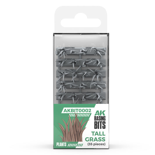 AK INTERACTIVE: TALL GRASS - BASING BITS 35 PCS