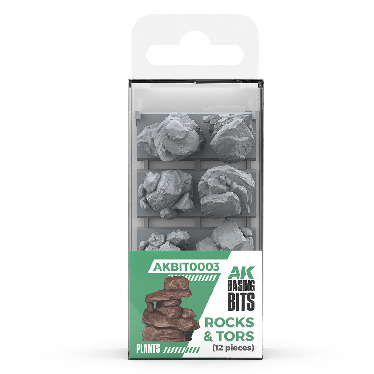 AK INTERACTIVE: ROCKS & TORS - BASING BITS 12 PCS