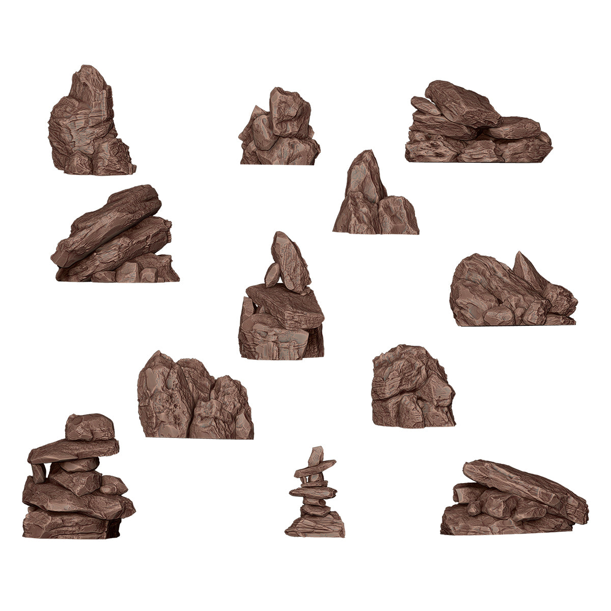 AK INTERACTIVE: ROCKS & TORS - BASING BITS 12 PCS