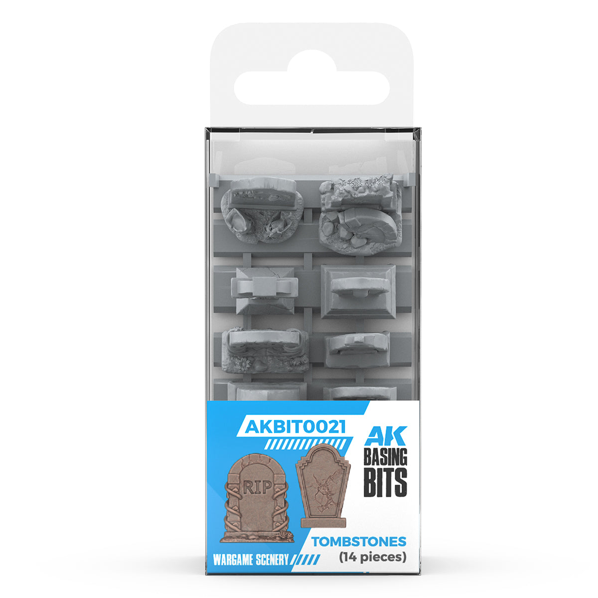 AK INTERACTIVE: TUMBSTONES - BASING BITS 14 PCS