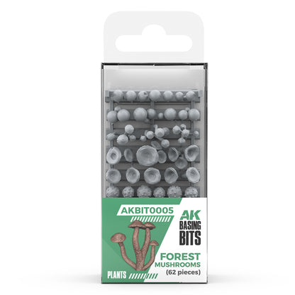 AK INTERACTIVE: FOREST MUSHROOMS - BASING BITS 63 pieces