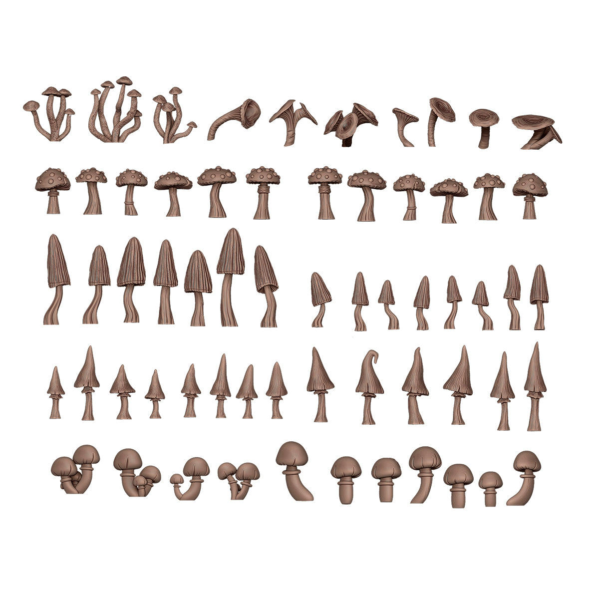 AK INTERACTIVE: FOREST MUSHROOMS - BASING BITS 63 pieces