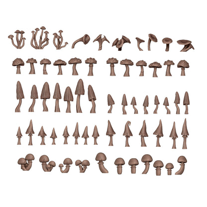 AK INTERACTIVE: FOREST MUSHROOMS - BASING BITS 63 pieces
