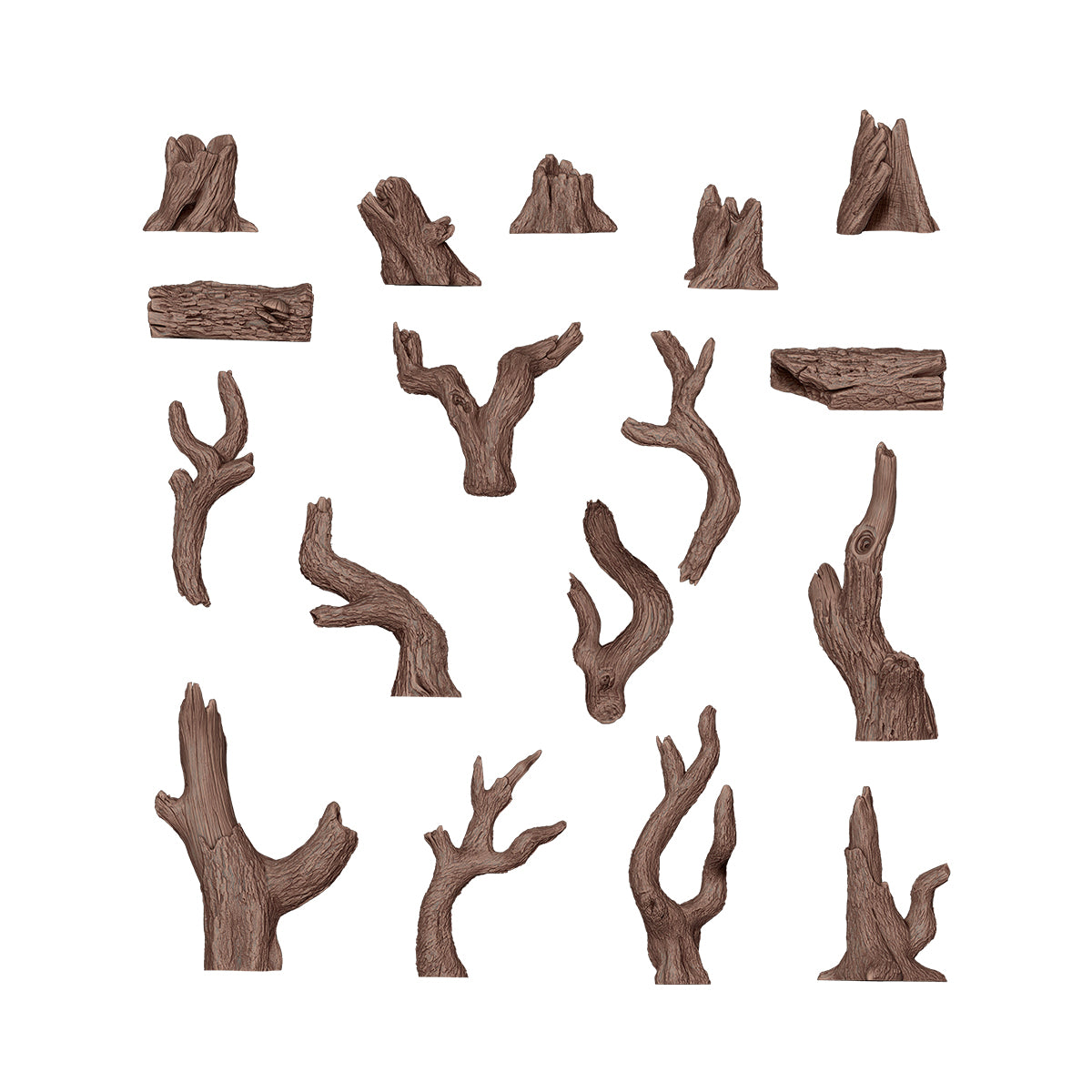 AK INTERACTIVE: DEAD TREE BASING - BASING BITS 17 PCS