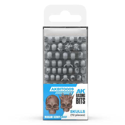 AK INTERACTIVE: SKULLS - BASING BITS 72 PCS