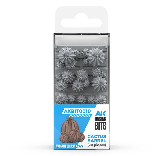 AK INTERACTIVE: CACTUS BARREL - BASING BITS 20 PCS