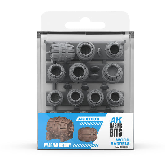 AK INTERACTIVE: WOOD BARRELS - BASING BITS 32 PCS