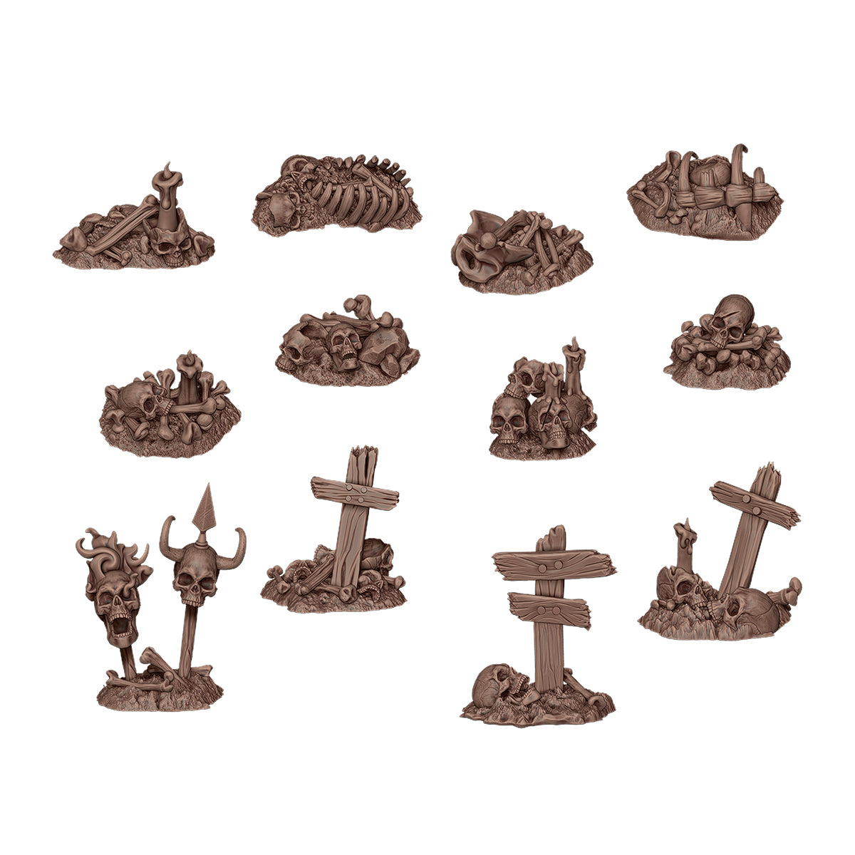 AK INTERACTIVE: BONES REMAINS - BASING BITS 12 PCS