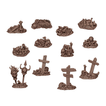 AK INTERACTIVE: BONES REMAINS - BASING BITS 12 PCS