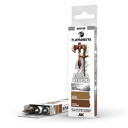 AK INTERACTIVE: TOOLS & WEAPONS – PLAYMARKER SET