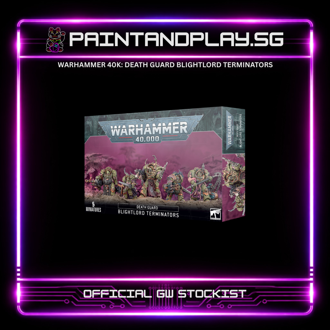 WARHAMMER 40K: DEATH GUARD ARMY SQUAD & HEROES HUB - MORTARION, TYPHUS & CRAWLER