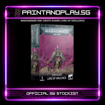 WARHAMMER 40K: DEATH GUARD ARMY SQUAD & HEROES HUB - MORTARION, TYPHUS & CRAWLER