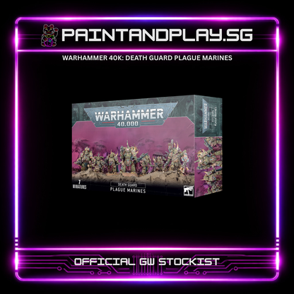 WARHAMMER 40K: DEATH GUARD ARMY SQUAD & HEROES HUB - MORTARION, TYPHUS & CRAWLER