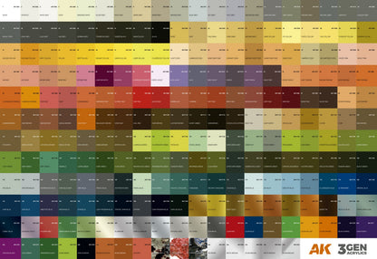 AK INTERACTIVE: 3GEN ACRYCLICS  AK11001-AK11100 (17ML)
