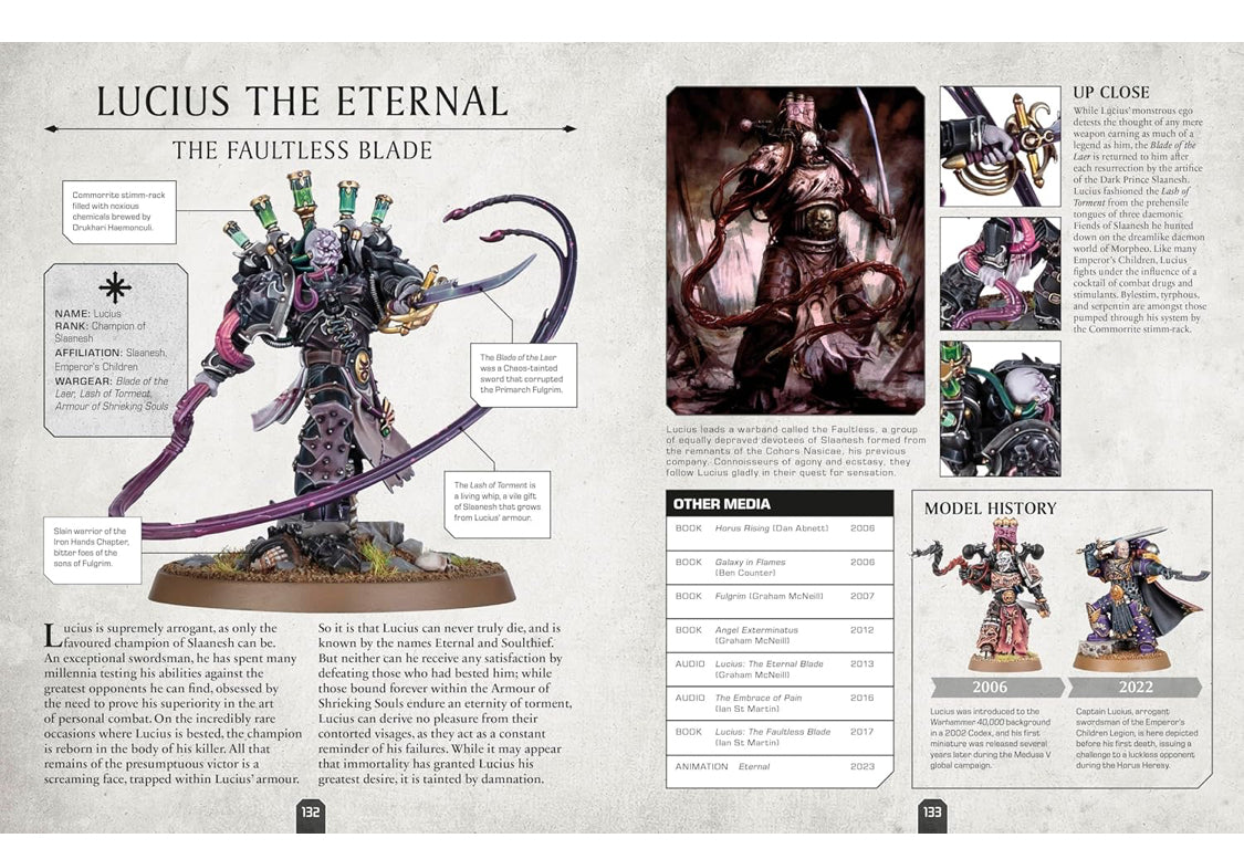 WARHAMMER 40K: CHARACTER ENCYCLOPEDIA (INCLUDES LIEUTENANT TITUS MODEL)