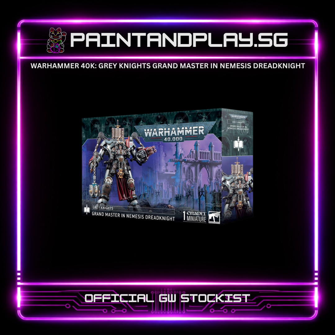 WARHAMMER 40K: GREY KNIGHTS ARMY SQUAD HUB - DREADKNIGHT, TERMINATORS & CROWE