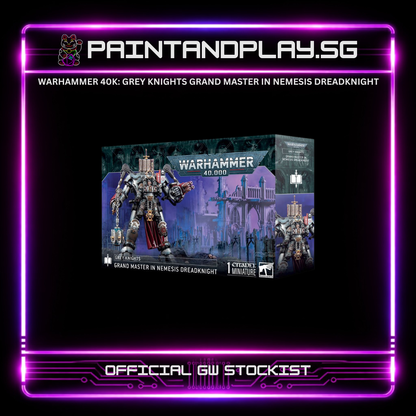 WARHAMMER 40K: GREY KNIGHTS ARMY SQUAD HUB - DREADKNIGHT, TERMINATORS & CROWE