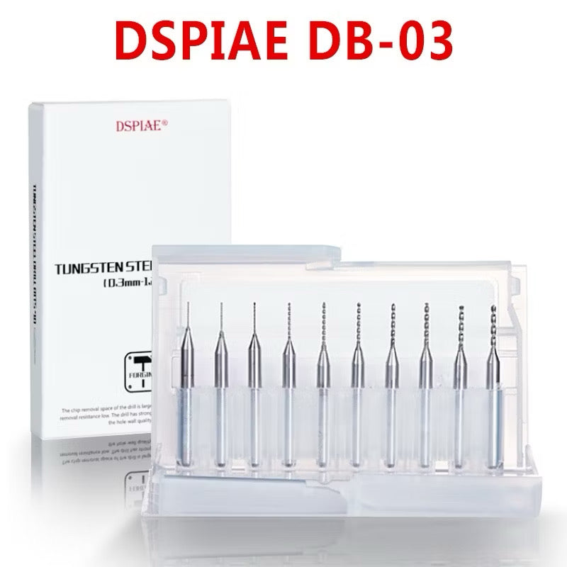 DSPIAE: DB-03 TUNGSTEN DRILL BIT (0.3MM-1.2MM)