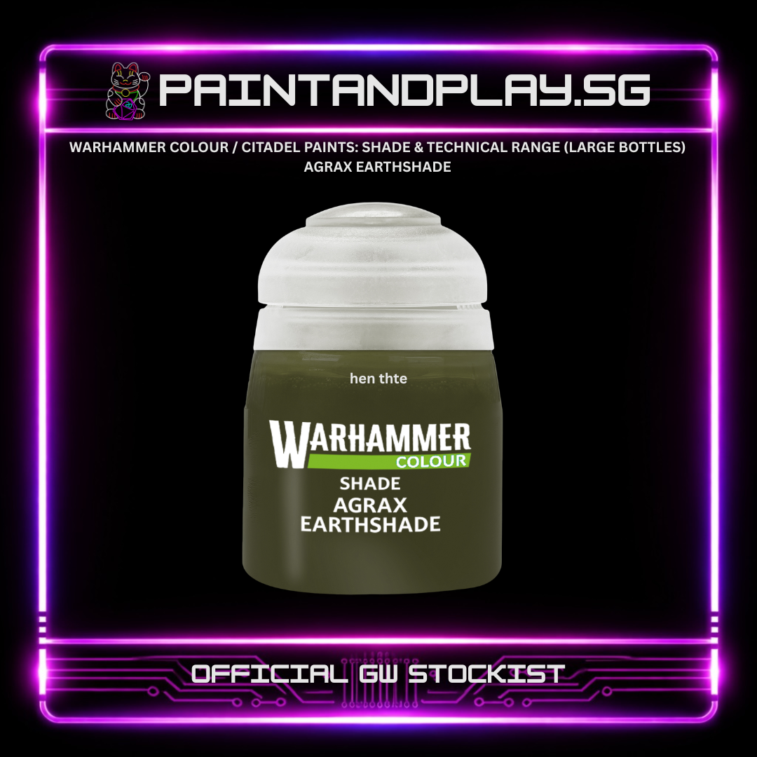 WARHAMMER COLOUR / CITADEL PAINTS: SHADE & TECHNICAL RANGE (LARGE BOTTLES)