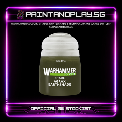 WARHAMMER COLOUR / CITADEL PAINTS: SHADE & TECHNICAL RANGE (LARGE BOTTLES)