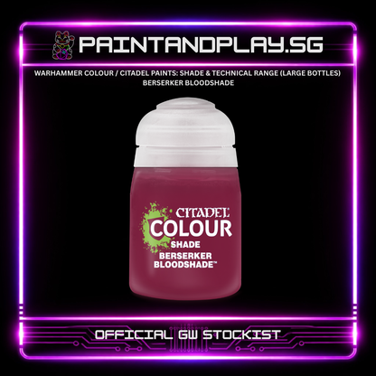 WARHAMMER COLOUR / CITADEL PAINTS: SHADE & TECHNICAL RANGE (LARGE BOTTLES)