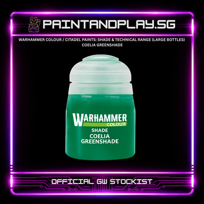 WARHAMMER COLOUR / CITADEL PAINTS: SHADE & TECHNICAL RANGE (LARGE BOTTLES)