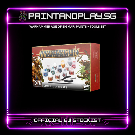 WARHAMMER AGE OF SIGMAR: PAINTS + TOOLS SET