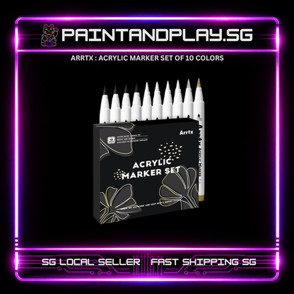 ARRTX : ACRYLIC MARKERS SET OF 10