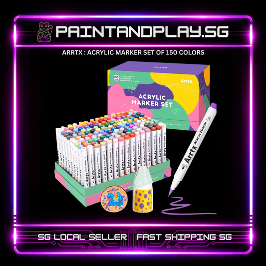 ARRTX : ACRYLIC MARKERS SET OF 150