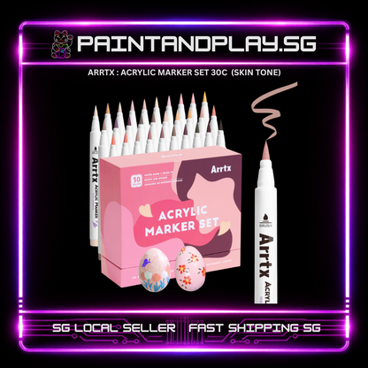 ARRTX : ACRYLIC MARKER SETS OF 30 (A/B/C/D/E/F)