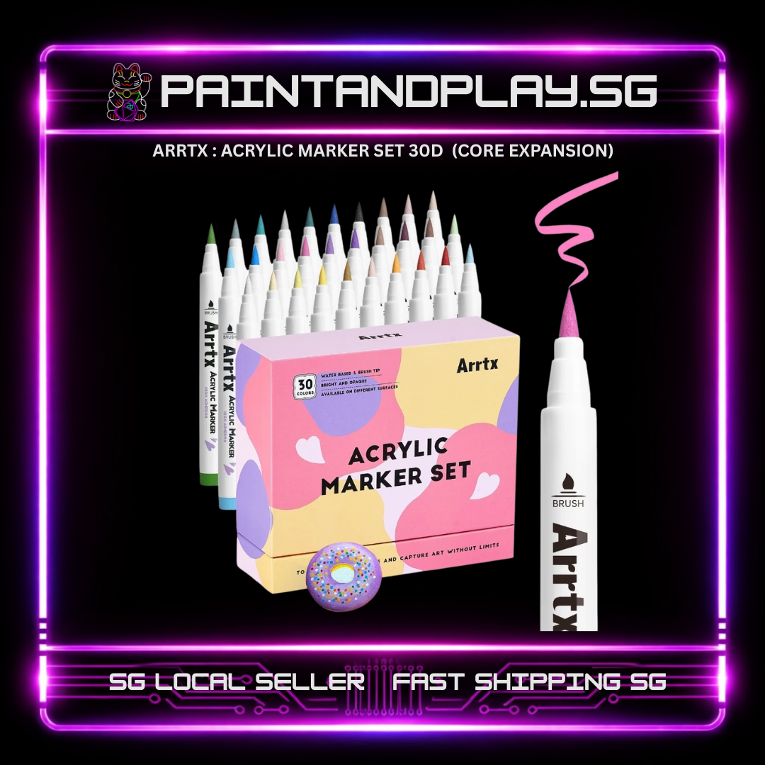 ARRTX : ACRYLIC MARKER SETS OF 30 (A/B/C/D/E/F)