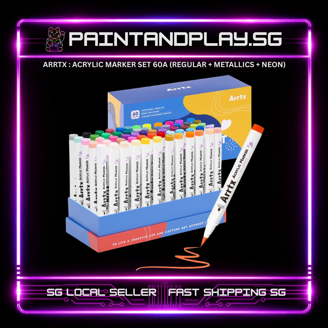ARRTX : ACRYLIC MARKER SETS OF 60 (A/B/C)