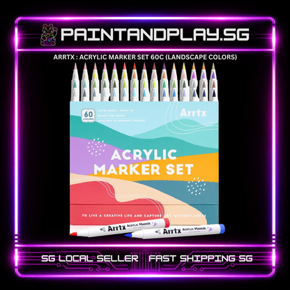 ARRTX : ACRYLIC MARKER SETS OF 60 (A/B/C)