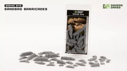 GAMER'S GRASS: BASING BITS SANDBAG BARRICADES