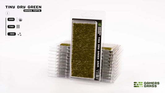 GAMER'S GRASS: TINY DRY GREEN 2MM (TINY 500X)