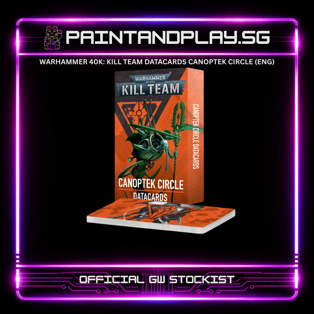WARHAMMER 40K: KILL TEAM DATACARDS CANOPTEK CIRCLE (ENG)