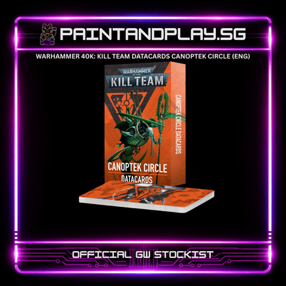 WARHAMMER 40K: KILL TEAM DATACARDS CANOPTEK CIRCLE (ENG)
