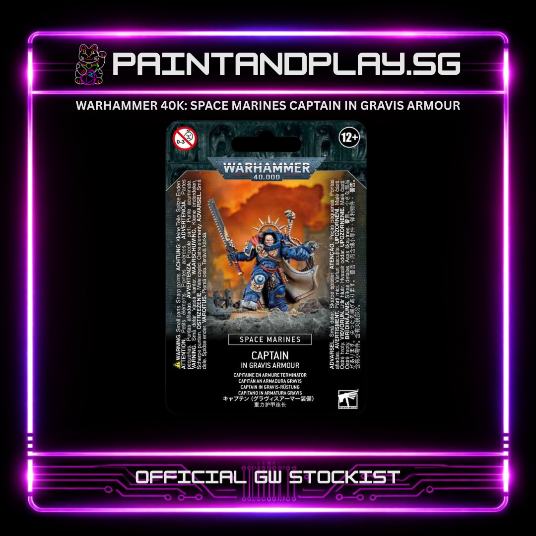 WARHAMMER 40K: SPACE MARINES CAPTAIN IN GRAVIS ARMOUR
