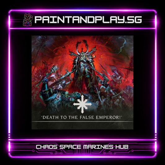 WARHAMMER 40K: CHAOS SPACE MARINES REBEL SQUAD & HEROES HUB - ABADDON, HURON & DEFILER