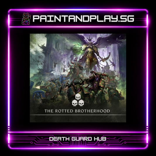 WARHAMMER 40K: DEATH GUARD ARMY SQUAD & HEROES HUB - MORTARION, TYPHUS & CRAWLER