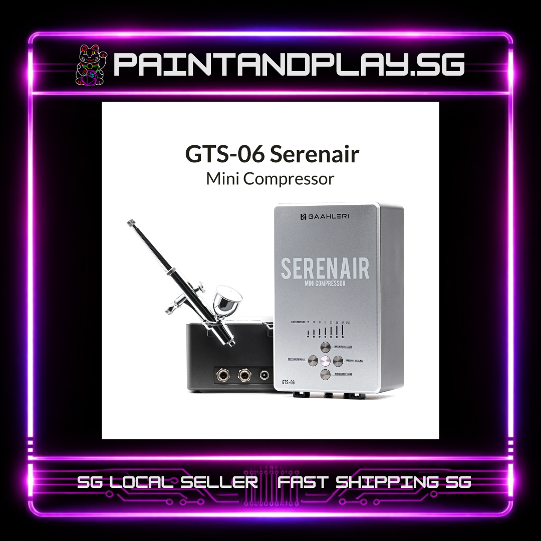 GAAHLERI: AMBITION SERIES GTS-06 SERENAIR MINI COMPRESSOR & AIRBRUSH