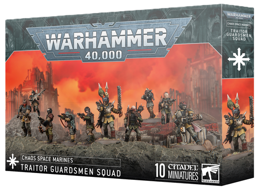 WARHAMMER 40K: CHAOS SPACE MARINES TRAITOR GUARDSMEN SQUAD