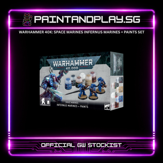 WARHAMMER 40K: SPACE MARINES INFERNUS MARINES + PAINTS SET