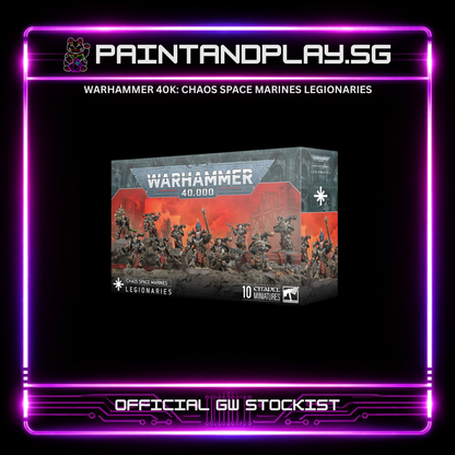 WARHAMMER 40K: CHAOS SPACE MARINES REBEL SQUAD & HEROES HUB - ABADDON, HURON & DEFILER