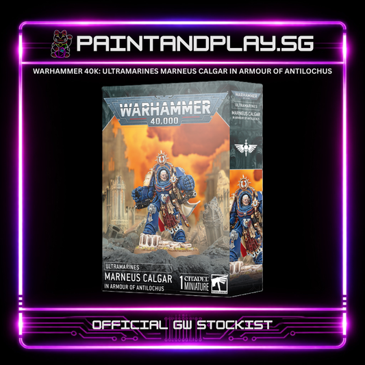 WARHAMMER 40K: ULTRAMARINES MARNEUS CALGAR IN ARMOUR OF ANTILOCHUS