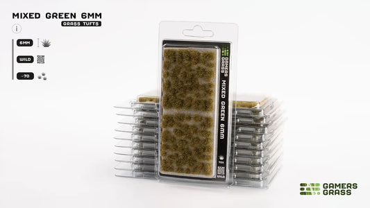 GAMER'S GRASS: MIXED GREEN 6MM (WILD 70X)
