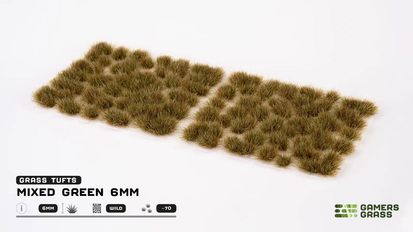 GAMER'S GRASS: MIXED GREEN 6MM (WILD 70X)